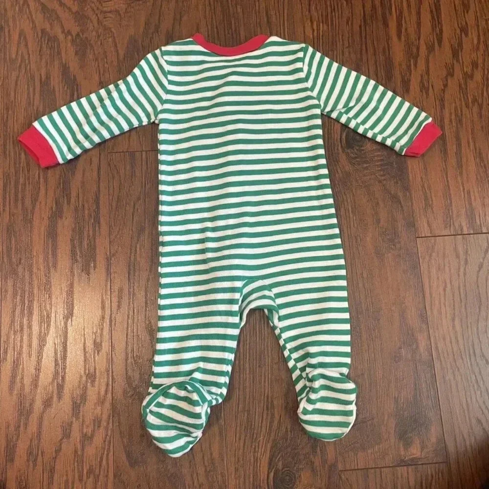 Carter's 6 Months Christmas Footed Pajamas 2 Pack With Santa & Reindeer